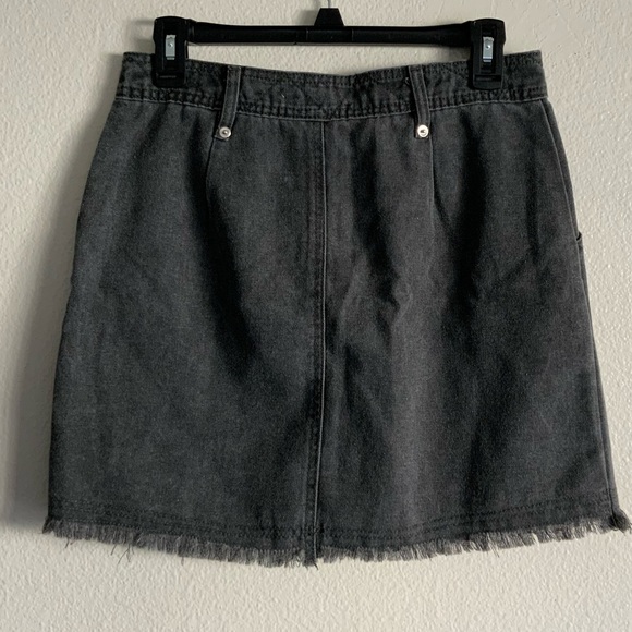 Never Worn Dark Grey Denim Skirt - Picture 2 of 3